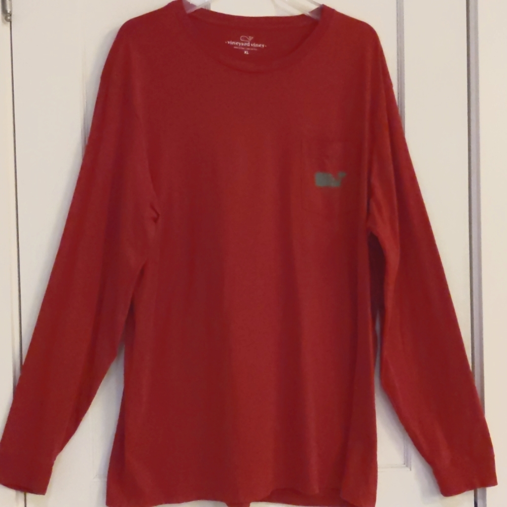 Men's XL Vineyard Vines LS Whale Tee